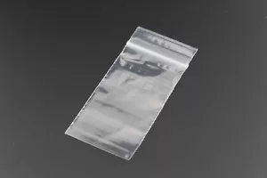 100x GRIP SEAL BEUTEL Selbst Wiederverschließbar Klar Polyethylen 35mu Reißverschluss 1,5" x 2,5" - Bild 1 von 1