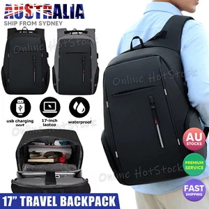 Anti-theft Backpack USB Charging Waterproof Laptop Travel Shoulder School Bags - Picture 1 of 10