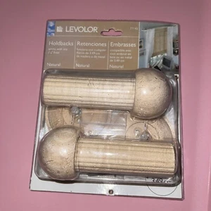 Levolor Wood Natural Holdback For 1-3/8” Finials - Picture 1 of 4