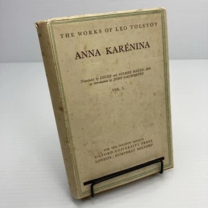 Anna Karenina Leo Tolstoy Hardcover 1937 Volume One Oxford University Press - Picture 1 of 14