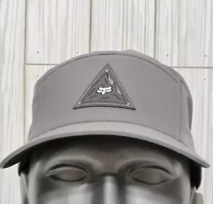 Fox Racing Marke Erwachsene Finisher 5 Panel Snapback Logo Mütze Kappe grau neu mit Etikett Einheitsgröße - Bild 1 von 11