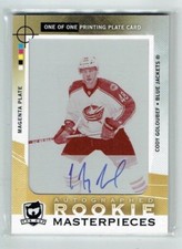 12-13 UD Upper Deck The Cup  Cody Goloubef  1/1  Printing Plate  Rookie  Auto