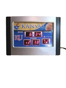 Vintage Kansas University Basketball Alarm Clock With Date And Temperature - Picture 1 of 5