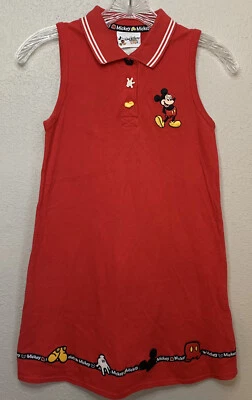 Vestido Walt Disney World Niños Mickey Mouse Niñas Sin Mangas De Colección Talla Mediana 7/8 Foto 1 de 4