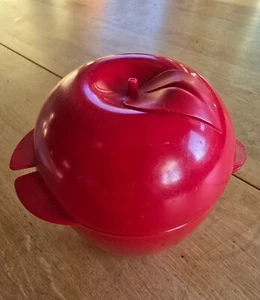 TUPPERWARE Big Apple Apfelbox Brotdose Snackbox 4941A-4 ROT - Bild 1 von 5