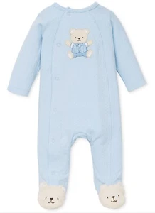 Little Me Bebé Niño Footie, Lindo Oso, Talla Recién Nacido TslS - Imagen 1 de 2