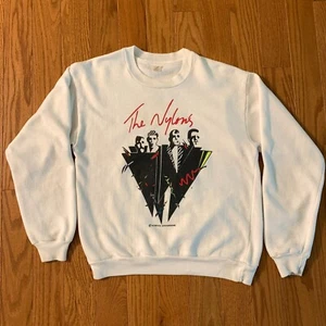 Vtg 1987 The Nylons Concert Tour Crewneck Sweatshirt Sz M Band A Cappella - Picture 1 of 4
