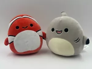 Muñeca Squishmallows Ricky The Clownfish Kellytoy Peluche Gordon the Black Tip Shark - Imagen 1 de 5