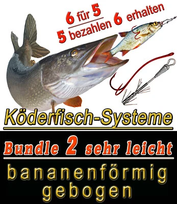 Bavaria bait fish systems, bundle 2 very light, banana shape 5pay 6receive - Image 1 of 4