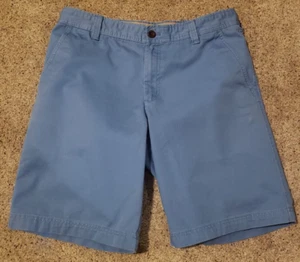 Pantaloncini uomo Izod acqua salata davanti piatto blu 100% cotone taglia 34 usati in ottime condizioni - Foto 1 di 6