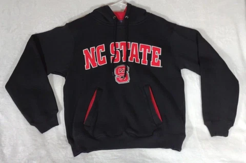 NC State Wolfpack Hoodie XS Champs Sports Officially Licensed Black and Red Cover