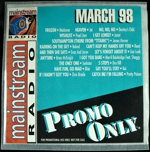 PROMO ONLY "MAINSTREAM RADIO MARCH 1998" DJ PROMO CD COMPILATION MADONNA *NEW* - Picture 1 of 3