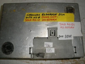 CADILLAC ELDORADO ECM ( W/ NO PART NUMBER CORE *NON-WORKING*  (( BOX-3341 )) - Picture 1 of 2