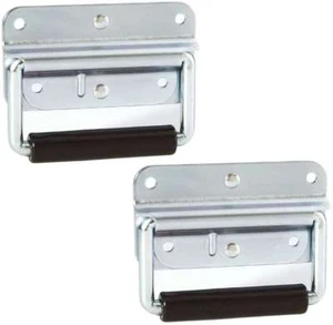 2 St. Klappgriff gefedert 102 x 81 mm silber Kistengriffe Boxengriff Tragegriffe - Bild 1 von 7