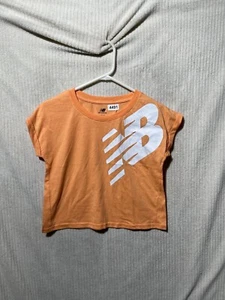 New Balance girls bright Orange active t-shirt Sz Large (14/16) - Picture 1 of 7