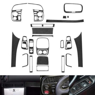 29Pcs Carbon Fiber Full Interior Set Kit Cover Trim For Honda S2000 2000-2003  - Изображение 1 из 4