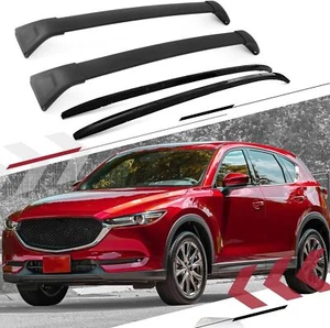 4Pcs Fit for 2017-2022 Mazda CX-5 CX5 Roof Rail Rack Carrier Cross Bar Crossbars - Picture 1 of 8