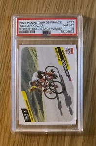 2022 Panini Tadej Pogacar Tour De France T17 PSA 8