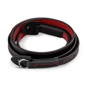cam-in LCS-073202 Camera Strap with Ring Italian Leather (Black×Red) (49.21in) - Picture 1 of 3