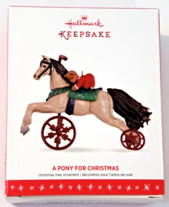Hallmark Keepsake A Pony for Christmas Series #19 Toy Teddy Bear Horse 2016 B - Picture 1 of 13