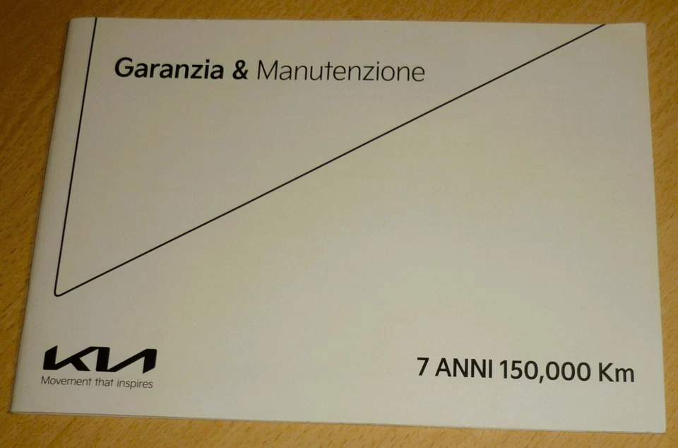 Libretto GARANZIA & Manutenzione KIA Sportage.Nuovo,ORIGINALE in Italiano - Immagine 1 di 2