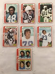 Figurine calcio Topps Colts 1978, NON CLASSIFICATE, made in USA, lotto di 7 carte - Foto 1 di 14