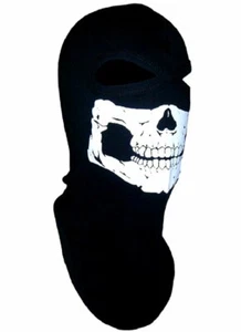 CAPUCHA DE ESQUÍ NEGRA Swat máscara facial completa 2 ojos - Imagen 1 de 5