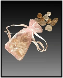 10 TOPAZ Crystals Gems in Pouch 7-10mm Natural Chakra Cleansed Healing. - Picture 1 of 2