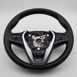 2017 - 2023 BMW 530I G30 STEERING WHEEL LEATHER W/ PADDLE SWITCH BUTTONS OEM - Picture 1 of 22