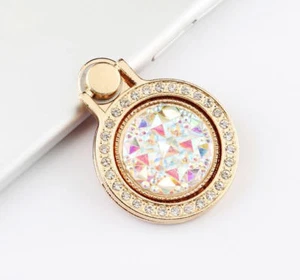 LiliDreamStore 360 Rotating Fashion Crystal Cell Phone Finger Ring Stand Holder  - Picture 1 of 18