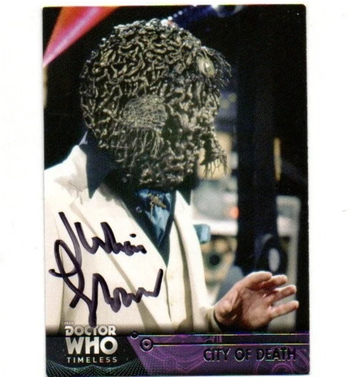 Doctor Who Topps Trading Card Timeless #27 Signed by JULIAN GLOVER - Image 1 of 1