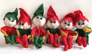Lote De Colección Hecho a Mano Rodillera Elfo Fieltro Nylon Decoración de Navidad Suave Escultura Artesanía - Imagen 1 de 5