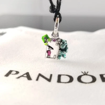 Nuevo Pandora Disney Pixar Monsters Inc. Dije colgante de plata para puerta Foto 1 de 4