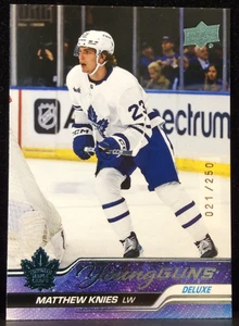 Matthew Knies Young Guns DELUXE RC /250 2023-24 Series 1 #222 Toronto Leafs - Imagen 1 de 2