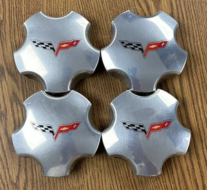 4" Chevrolet Corvette Polished Center Cap #9594656 set - Picture 1 of 2