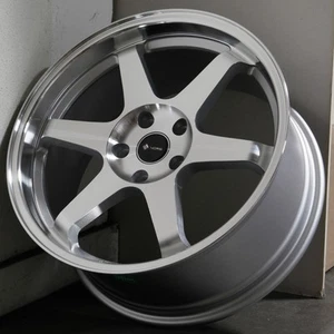 18x9.5 Silver Machined Wheels Vors TR37 5x114.3 35 (Set of 4) 73.1 - Picture 1 of 7