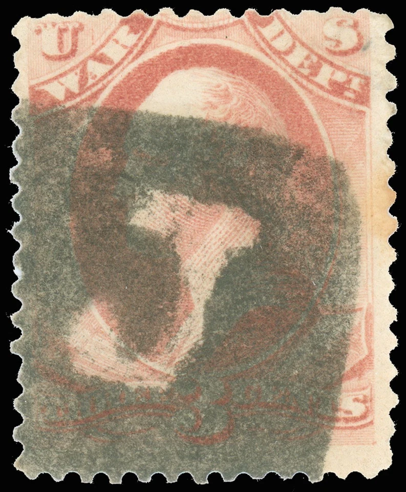 Scott #O85 3¢ WAR DEPT OFFICIAL, Boston "NEGATIVE BOXED J" Letter Fancy Cancel! - Image 1 of 1