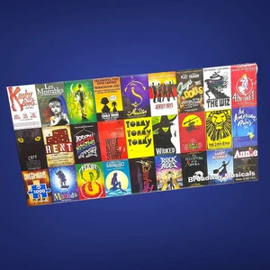 NEW SEALED Broadway Musicals 1000 Piece Jigsaw Puzzle  CATS Disney Wicked - Picture 1 of 2