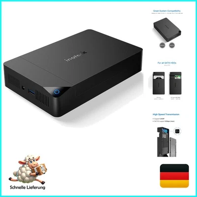 Festplattengehäuse 3.5 USB 3.0, Externes HDD Gehäuse für 2,5”/ 3,5” SATA HDD ... - Bild 1 von 4
