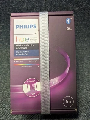 Philips hue LED Band Lightstrip Plus Erweiterung RGBW 11,5W 950lm L 1m SMART NEU - Bild 1 von 4