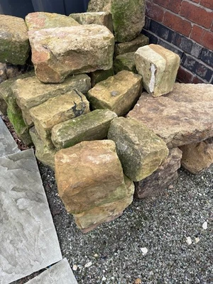 Sandstone Wall Building or Rockery Stone for Garden Architectural Salvage - Image 1 of 3