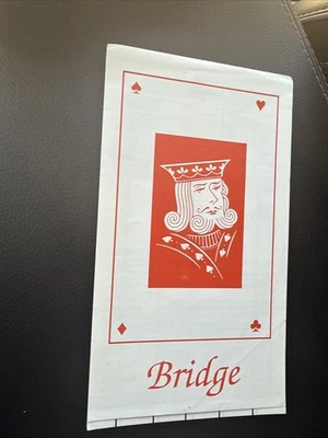 Lote de 2 almohadillas de puntuación Baron Barclay Bridge de colección logotipo Red King 7x4 Foto 1 de 3