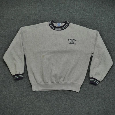 Vintage Liberty Hospital Sweatshirt Mens XL Grey Purple Pullover Missouri 90s - Image 1 of 4