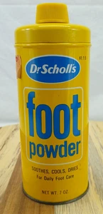 Lata de polvo para pies Dr. Scholls de colección. Lata publicitaria limpia y coleccionable - Imagen 1 de 6