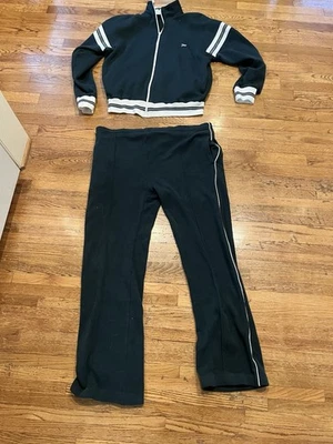 Traje y pantalón deportivo vintage Christian Dior Monsieur talla XL acrílico años 70-80 negro Foto 1 de 4