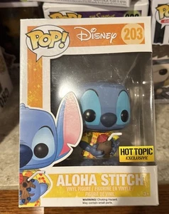 FUNKO POP Aloha Stitch # 203Hot Topic Exclusive! Vaulted ! - Picture 1 of 4