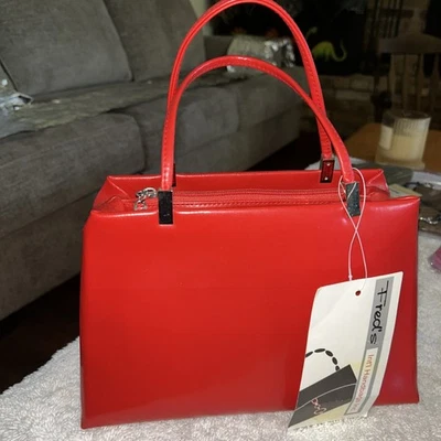 Красный средний красный ретро ручная сумка сумочка новый - Изображение 1 из 4