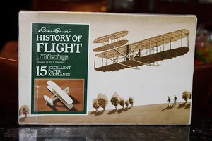 Eddie Bauer Geschichte des Fluges von Whitewings 15 Papierflugzeuge neu im Karton - Bild 1 von 3