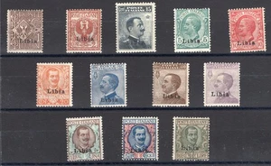 Libia 1912/15 Floreale e Michetti soprast., serie n° 1/12. Certificato: Biondi.  - Picture 1 of 1