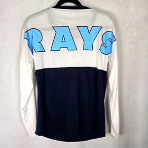 MLB Major League Fitness Tampa Bay Rays Long Sleeve Shirt Womens Oversized Small - Picture 1 of 9